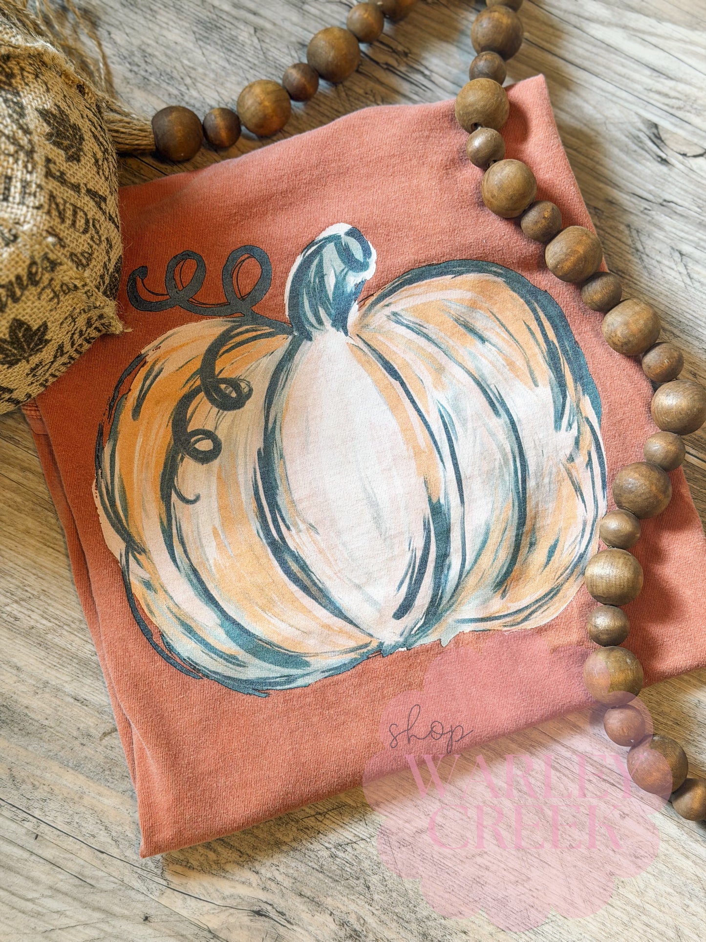 Watercolor Pumpkin Tee