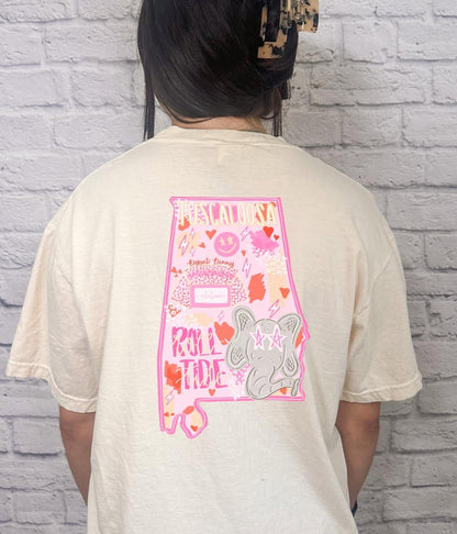 Preppy Football Tee (Alabama/Auburn)