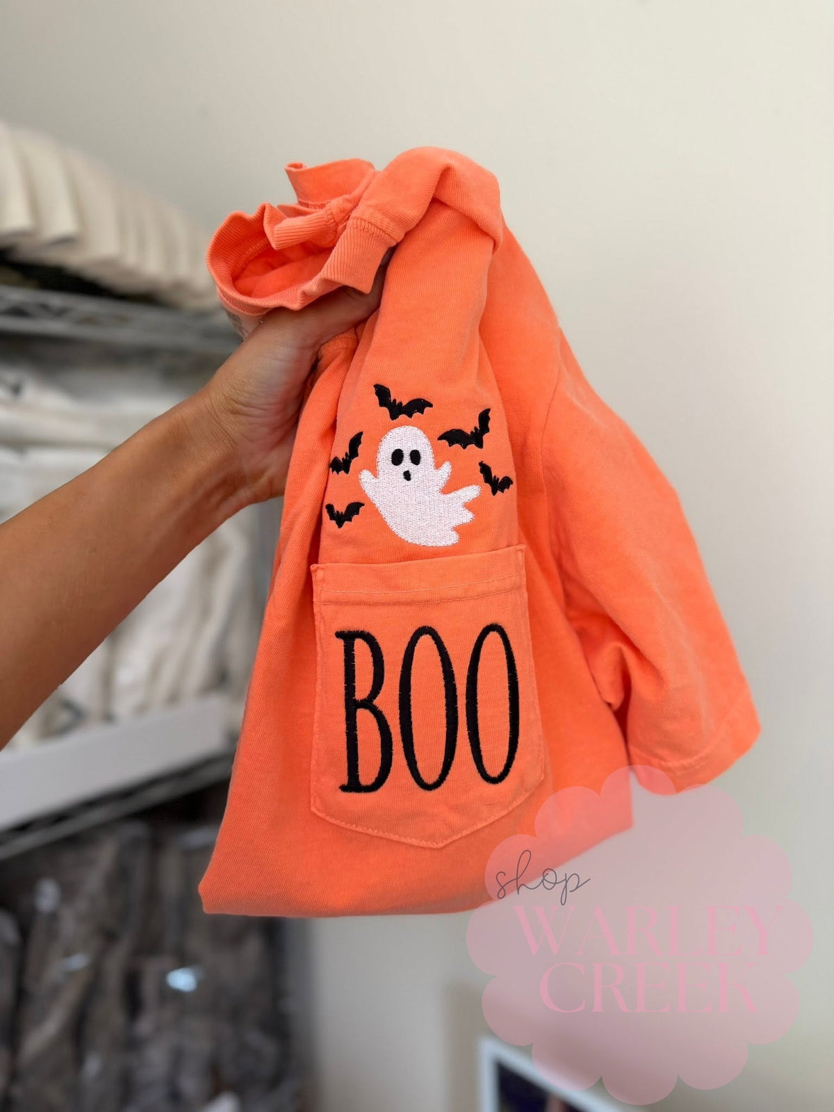 BOO & Spooky Season Embroidery Shirt