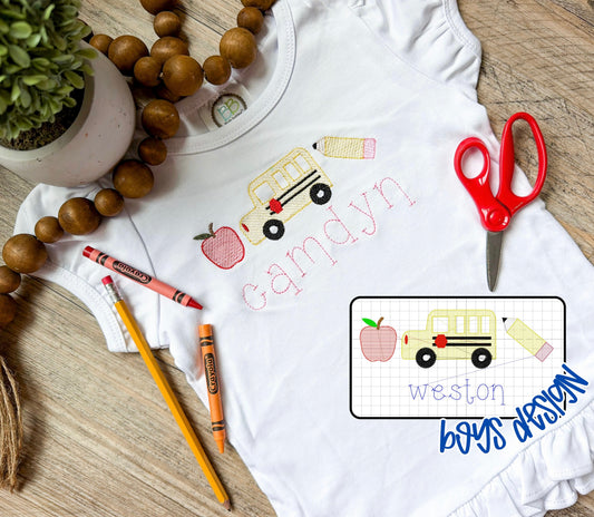 Embroidery Back To School