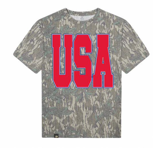 USA Mossy Oak Camo T Shirt