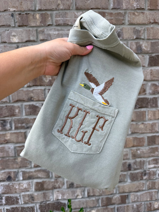 Monogram Duck Pocket Tee