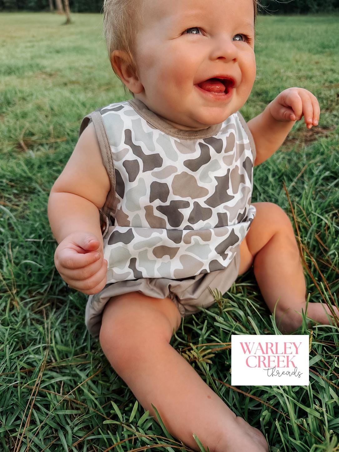 Smocked Baby Apron Sex Bubble Romper (Unisex)